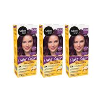Coloraçao Light Color 6.62 Marsala - Kit Com 3Un