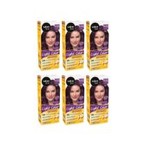 Coloraçao Light Color 6.62 Marsala - Kit Com 6Un