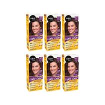 Coloraçao Light Color 6.7 Chocolate - Kit Com 6Un