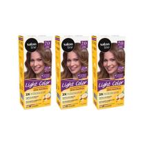 Coloraçao Light Color 70 Louro Natural - Kit Com 3Un
