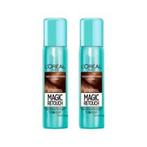 Coloraçao Loreal Magic Retouch 75Ml Spray Castanho Claro-2Un