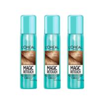 Coloraçao Loreal Magic Retouch 75Ml Spray Louro Escuro - 3Un Coloraçao Loreal Magic Retouch 75Ml Spray Louro Escuro - 3Un