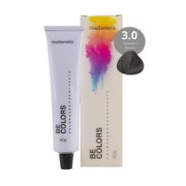Coloração Madamelis Be Colors Castanho Escuro 3.0 60 g Coloração Madamelis Be Colors Castanho Escuro 3.0 60 g