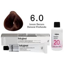 Coloração Majirel 6.0 Louro Escuro Natural Profundo+ Emulsão Oxi 20 Vol. 75ml L'Oréal