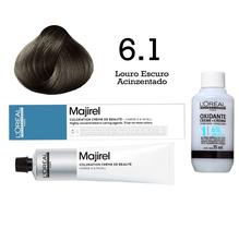 Coloração Majirel 6.1 Louro Escuro Acinzentado + Emulsão Oxi 20 Vol. 75ml L'Oréal