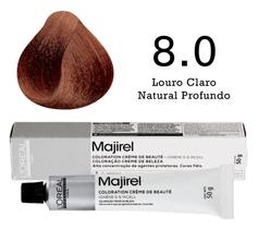 Coloração Majirel 8.0 Louro Claro Natural Profundo L'Oréal