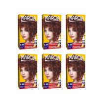 Coloração Marcia Liquida 6.66 Vermelho Intenso - Kit C/6Un