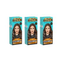 Coloraçao Maxton 6.0 Louro Escuro Conquista-Kit C/3Un