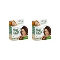 Coloraçao Natucor 6.7 Chocolate-Kit C/2un