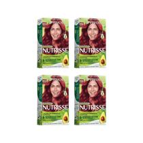 Coloraçao Nutrisse 66.60 Louro Esc Ult Verm/Rouge-Kit C/4Un