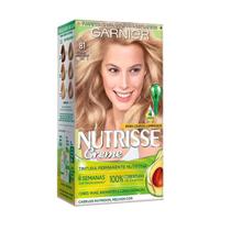 Coloração Nutrisse Louro Paixão Nacional 81 Louro Cinza Claro - Garnier Coloração Nutrisse Louro Paixão Nacional 81 Louro Cinza Claro - Garnier