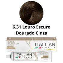 Coloração Permanente 6.31 Louro Escuro Dourado Cinza Itallia. Color Hairtech - Ital. HairTech