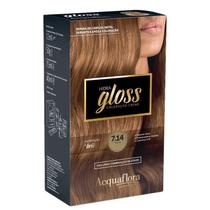 Coloração Permanente Acquaflora Hidra Gloss 7.14 Tabaco 177G