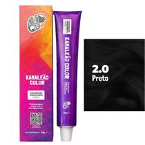 Coloração Permanente Preto 2.0 - Kamaleão Color Coloração Permanente Preto 2.0 - Kamaleão Color