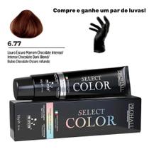 Coloração Permanente Select Color Nº6.77 Louro Marron Chocolate Prohall 50g Coloração Permanente Select Color Nº6.77 Louro Marron Chocolate Prohall 50g