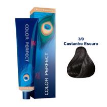 COLORAçãO PERMANENTE WELLA PROFESSIONALS COLOR PERFECT 3/0 CASTANHO ESCURO 60G