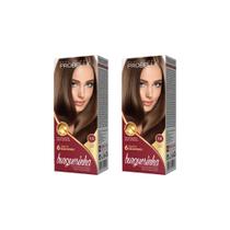 Coloraçao Probelle Burguesinha 7.0 Louro Medio-Kit C/2un