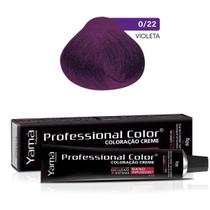 Coloração Professional Color 0/22 Mix Violeta 60g - Yamá Coloração Professional Color 0/22 Mix Violeta 60g - Yamá