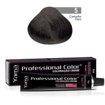 Coloração Professional Color 5.0 Castanho Claro 60g - Yamá