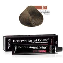 Coloração Professional Color 6.17 Louro Escuro Acinzentado Marrom 60g - Yamá Coloração Professional Color 6.17 Louro Escuro Acinzentado Marrom 60g - Yamá