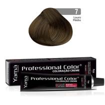 Coloração Professional Color 7.0 Louro Médio 60g - Yamá Coloração Professional Color 7.0 Louro Médio 60g - Yamá
