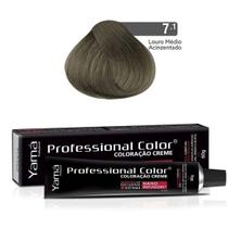 Coloração Professional Color 7.1 Louro Médio Acinzentado 60g - Yamá Coloração Professional Color 7.1 Louro Médio Acinzentado 60g - Yamá