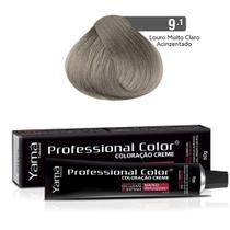 Coloração Professional Color 9.1 Louro Muito Claro Acinzentado 60g - Yamá Coloração Professional Color 9.1 Louro Muito Claro Acinzentado 60g - Yamá