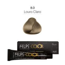 Coloração Profissional Felps Color Louro Claro 8.0 (Base) - 60g Coloração Profissional Felps Color Louro Claro 8.0 (Base) - 60g