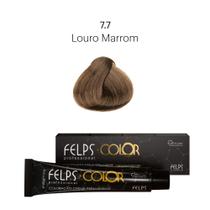 Coloração Profissional Felps Color Louro Marrom 7.7 - 60g