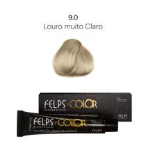 Coloração Profissional Felps Color Louro Muito Claro 9.0 (Base) - 60g Coloração Profissional Felps Color Louro Muito Claro 9.0 (Base) - 60g