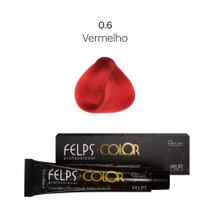 Coloração Profissional Felps Color Vermelho Corretor 0.6 - 60g Coloração Profissional Felps Color Vermelho Corretor 0.6 - 60g