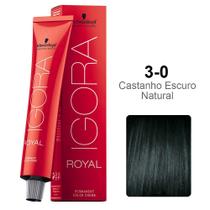 Coloração Schwarzkopf Igora 3-0 Castanho Escuro Natural