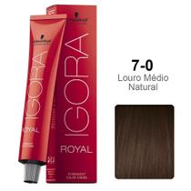 Coloração Schwarzkopf Igora 7-0 Louro Médio Natural