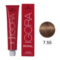 Coloração Schwarzkopf Igora 7-55 Louro Médio Dourado Extra Coloração Schwarzkopf Igora 7-55 Louro Médio Dourado Extra
