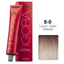 Coloração Schwarzkopf Igora 8-0 Louro Claro Natural