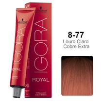 Coloração Schwarzkopf Igora 8-77 Louro Claro Cobre Extra