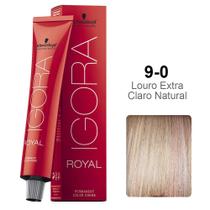 Coloração Schwarzkopf Igora 9-0 Louro Extra Claro Natural Coloração Schwarzkopf Igora 9-0 Louro Extra Claro Natural