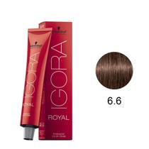 Coloração schwarzkopf igora royal 6.6 louro escuro marrom- 60g