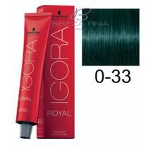 Coloração Schwarzkopf Igora Royal Tintura 0-33 Verde Neutralizante 60g Coloração Schwarzkopf Igora Royal Tintura 0-33 Verde Neutralizante 60g