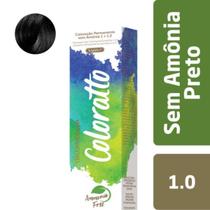 Coloração Sem Amônia Coloratto 1.0 Preto - Itallian Hairtech