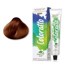 Coloração Sem Amônia Coloratto Itallian Profissional 60g cor:7.4 Louro Cobre