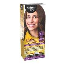 Coloração suave salon line light color 6.7 chocolate