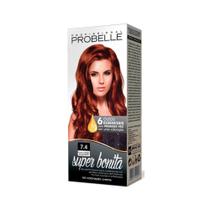 Coloração Super Bonita 7.4 Louro Médio Acobreado 50g - Probelle - Probelle Profissional