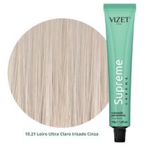 Coloração Supreme Chroma 10.21 Loiro Ultra Claro Irisado Cinza 50gr Vizet Coloração Supreme Chroma 10.21 Loiro Ultra Claro Irisado Cinza 50gr Vizet