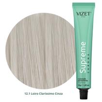 Coloração Supreme Chroma 12.1 Loiro Claríssimo Cinza 50gr Vizet