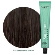 Coloração Supreme Chroma 5.7 Castanho Claro Marrom 50gr Vizet