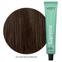 Coloração Supreme Chroma 6.7 Loiro Escuro Marrom 50gr Vizet Coloração Supreme Chroma 6.7 Loiro Escuro Marrom 50gr Vizet