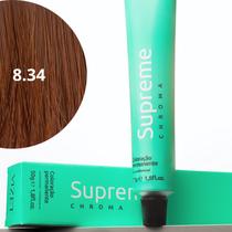 Coloração Supreme Chroma 8.34 Loiro Claro Dourado Acobreado 50gr Vizet