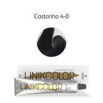 Coloração UnikColor 4-0 Castanho 50gr Gaboni Professional