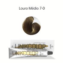 Coloração UnikColor 7-0 Louro Médio 50gr Gaboni Professional